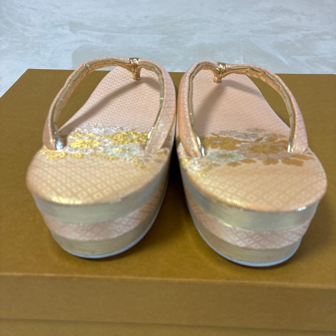 草履バッグセット Lサイズ シャンパンゴールド 振袖 留袖 結婚式