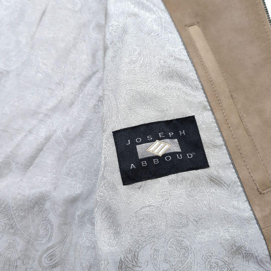新品 2025SS JOSEPH ABBOUD ゴートスエードシングルライダース