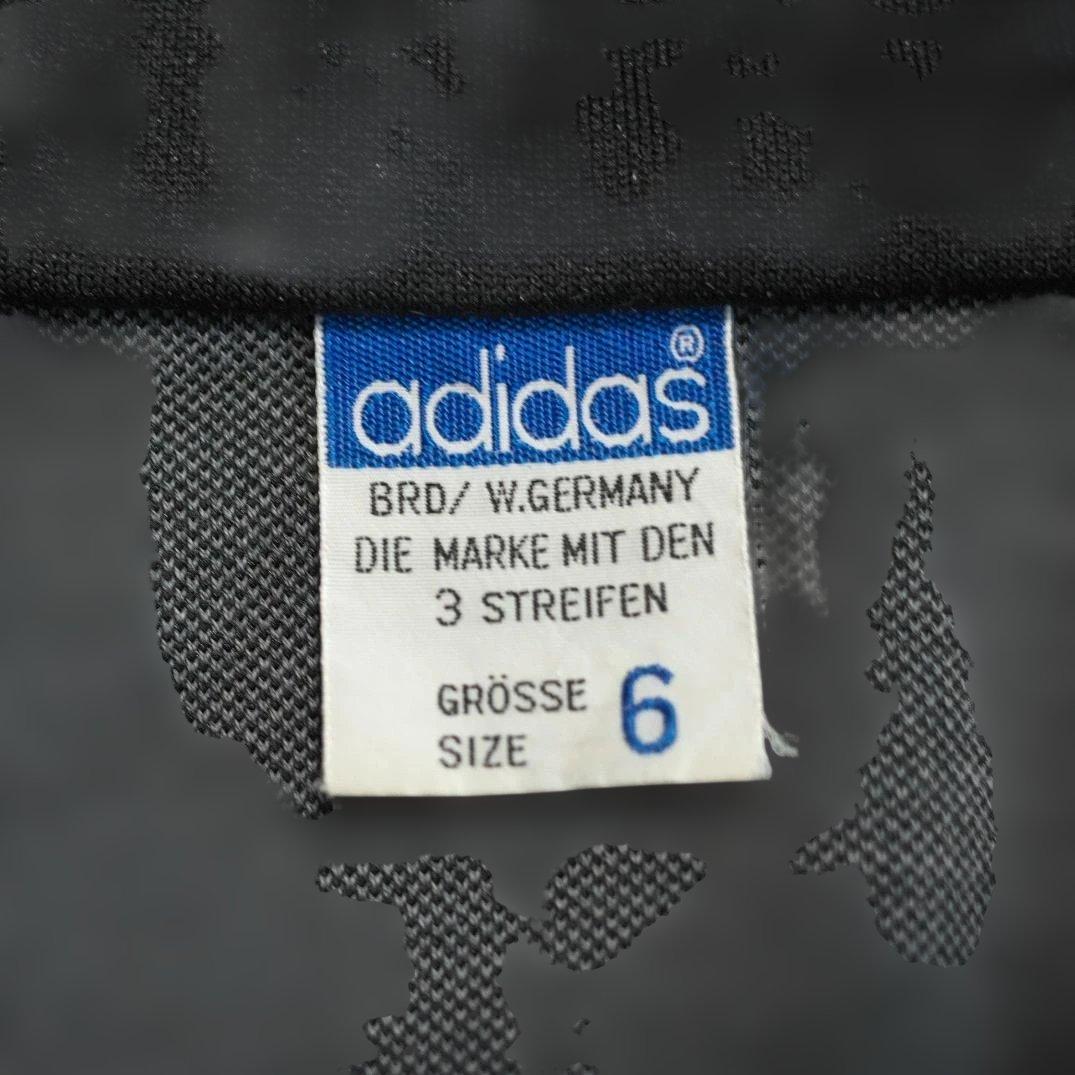70s 西ドイツ デサント adidas トラックジャケット 赤黒 サイズ6