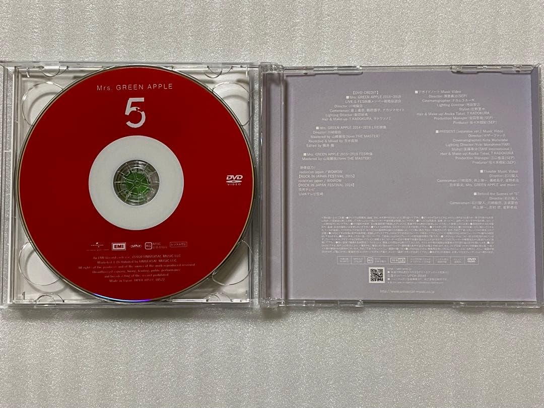 Mrs.GREEN APPLE 5 初回限定盤 CD