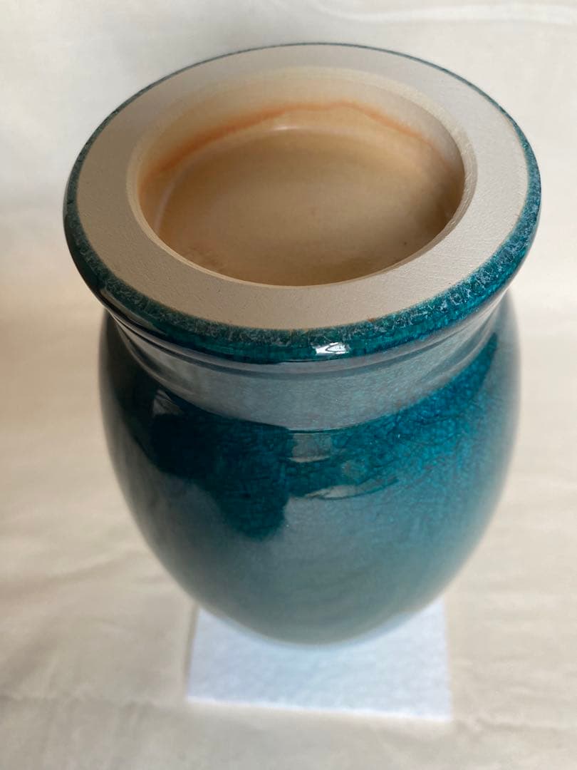 《未使用品》山崎光洋 作　青磁花瓶　京焼