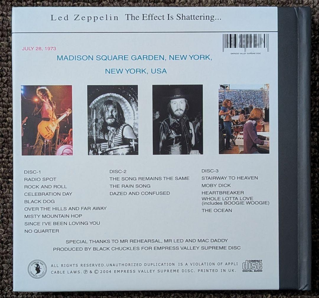 レッド・ツェッペリン:エフェクト・イズ・シャターイング⭐️ハードバック3CD