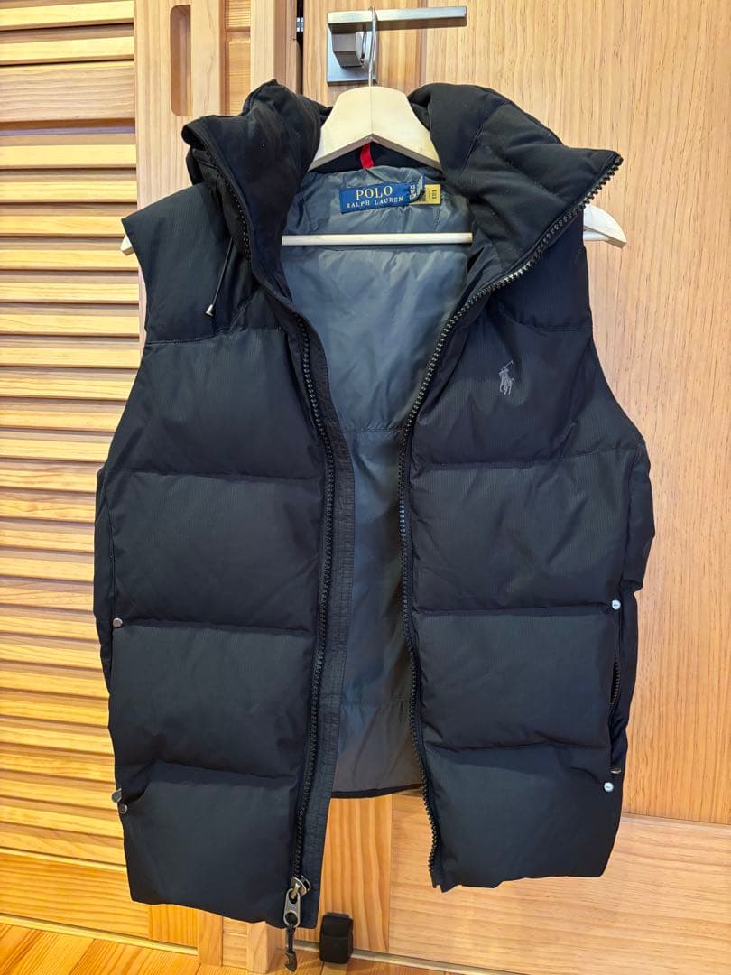 正規品 2025年購入 Polo Ralph Lauren ブラックダウンベスト