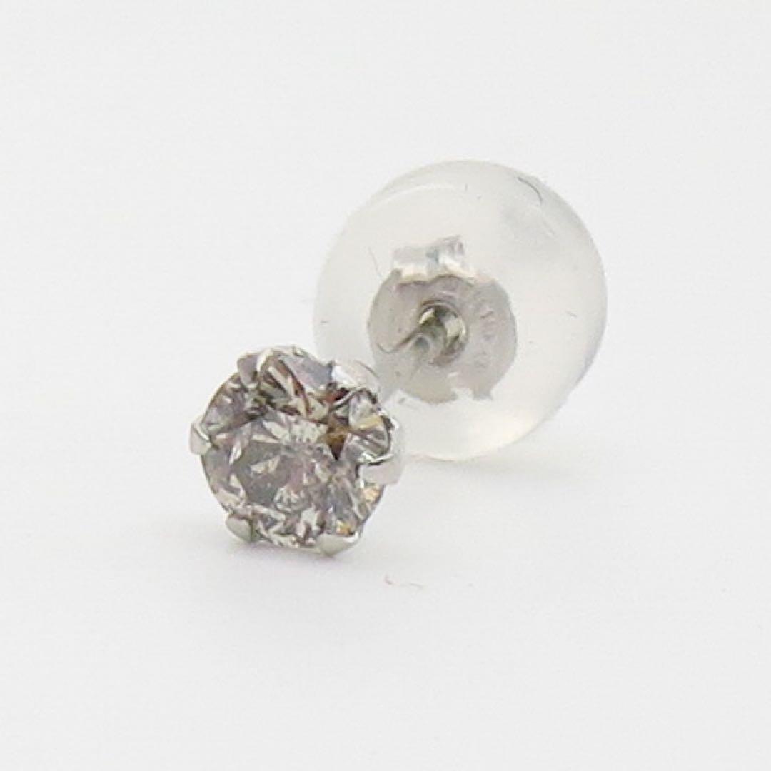 か*み様 Pt900 ダイヤモンド0.159ct片耳ピアス　ソーティングメモ付き