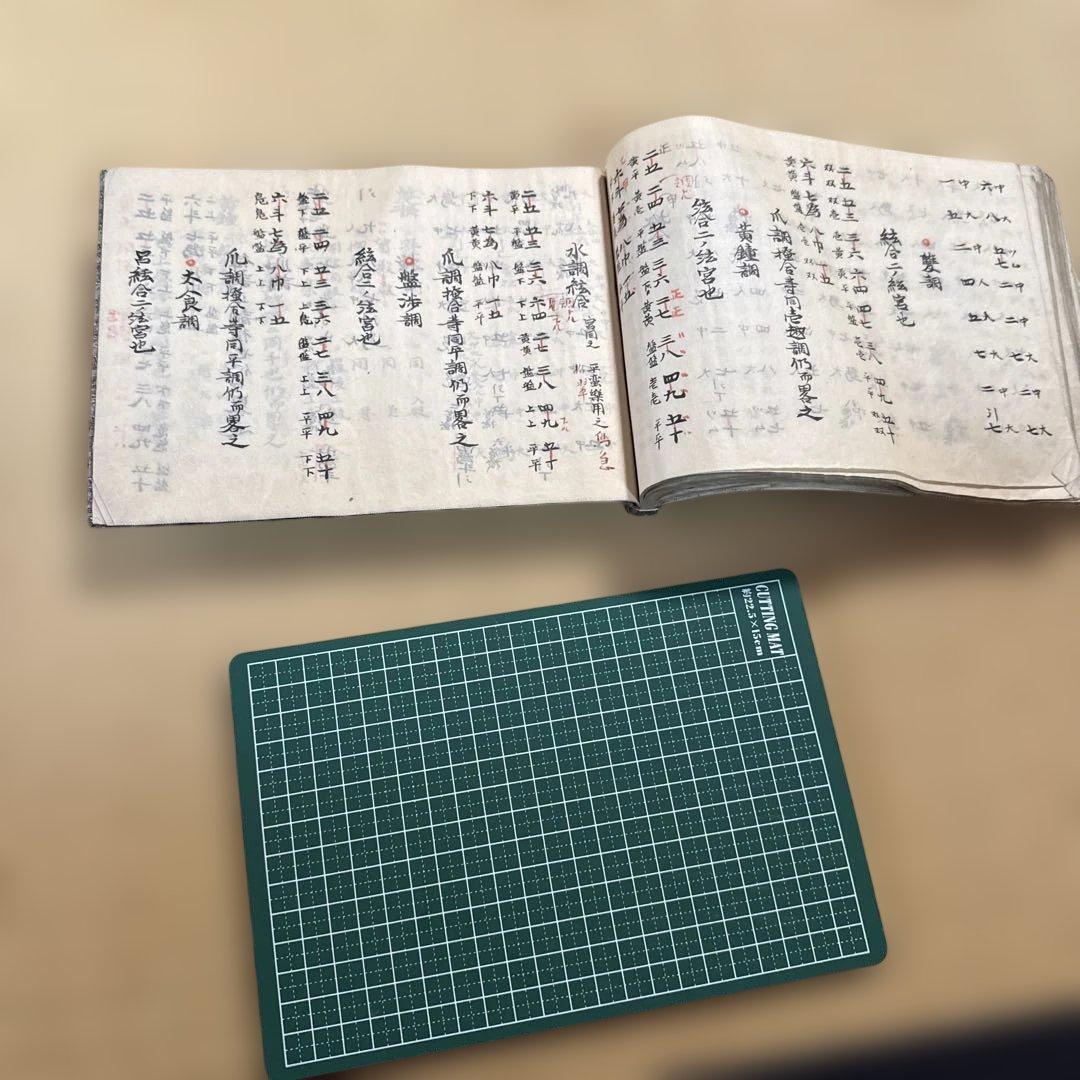 和綴　篳篥譜　原本　手書き譜面　墨書き【放出価格は2/28まで】