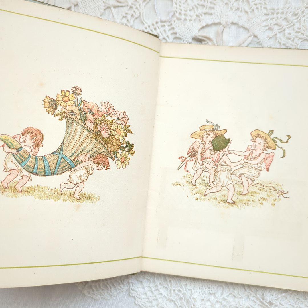 超稀少1884ケイト・グリーナウェイ アンティーク絵本 洋書児童書ヴィクトリアン