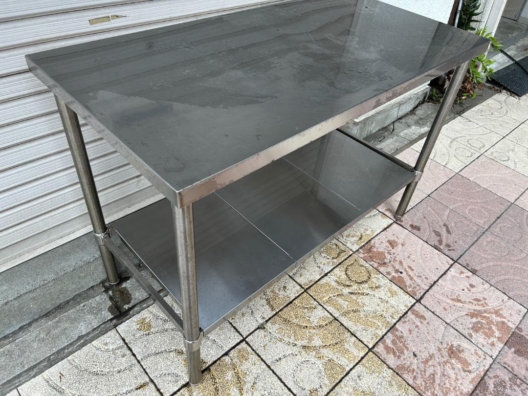 2【中古】作業台/ステンレス作業台 厨房 居酒屋 料理 キッチン