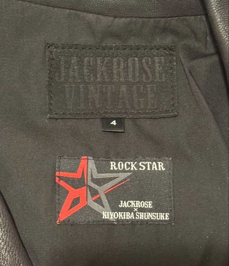 JACKROSE × 清木場俊介　ダブルライダースジャケット