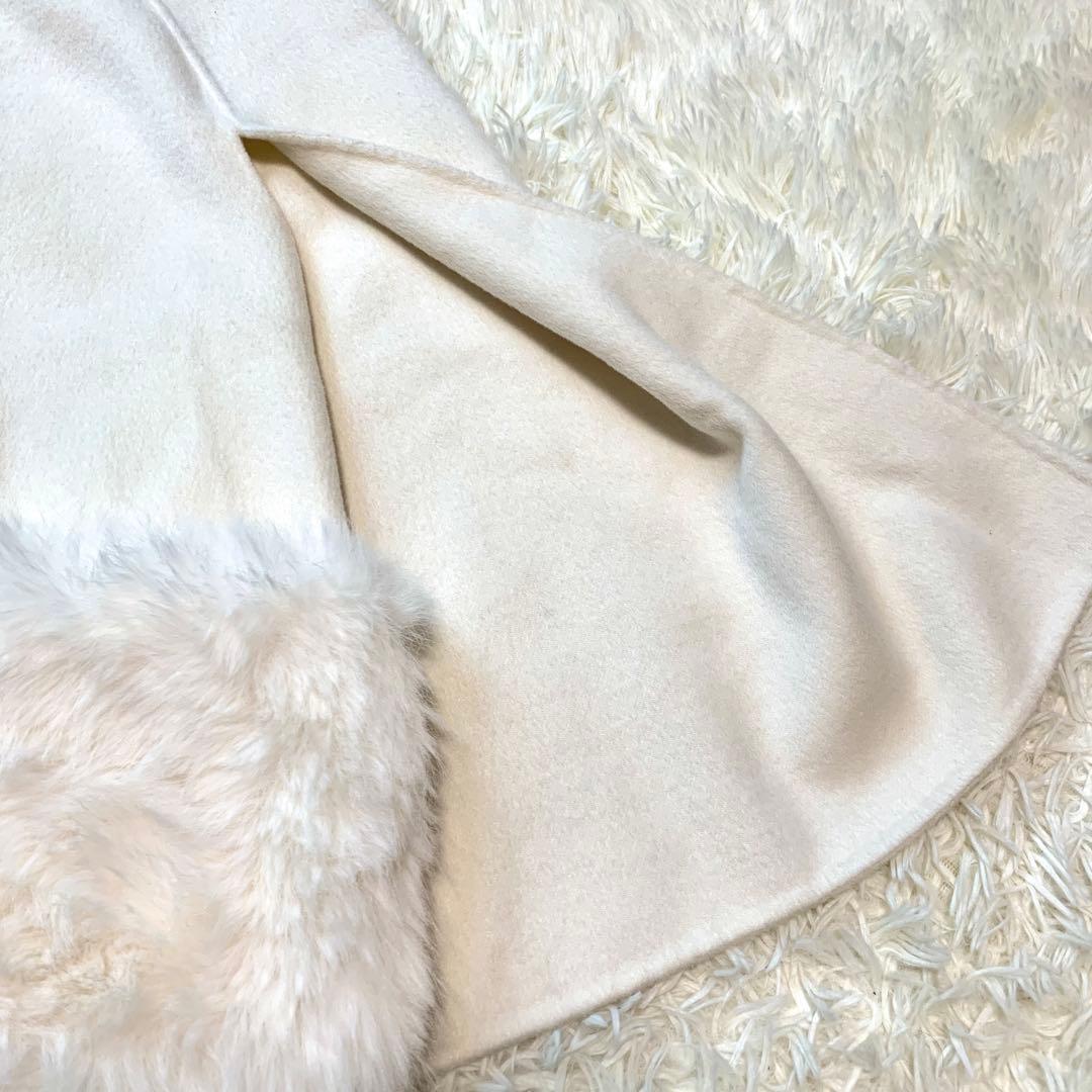 人気✨24AW セルフォード CELFORD ファーポケットケープジャケット 白