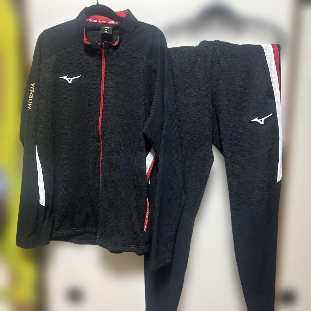 Mizuno Morelia ジャージ 2XL ブラック/レッド