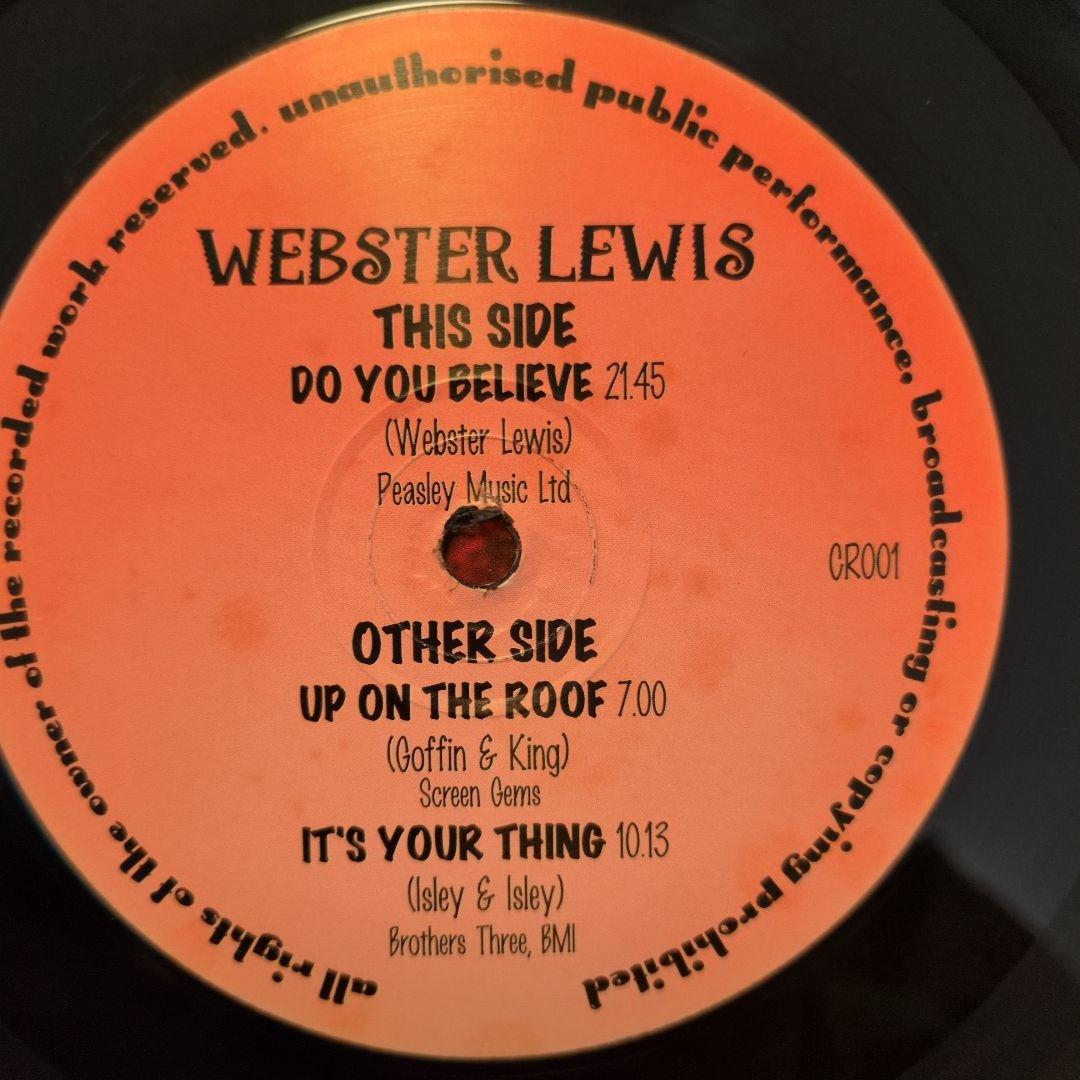 洋楽 Webster Lewis/Live At Club7 reissue1996