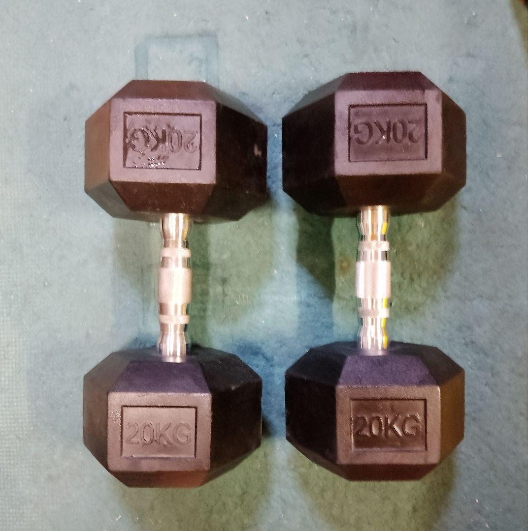 ヘックスダンベル　　20kg 2個