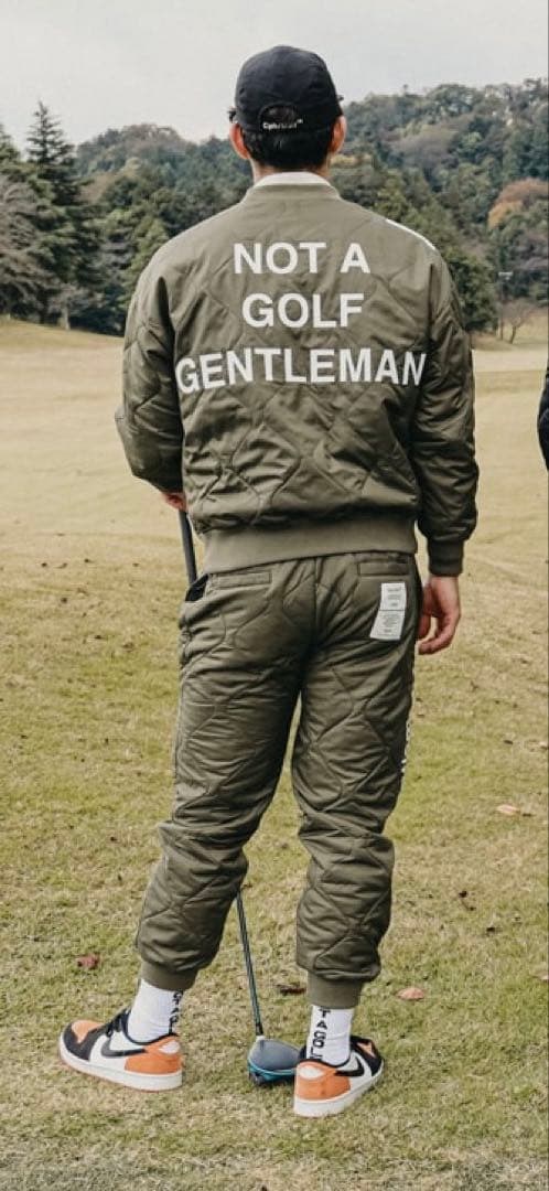 Captains Helm Golf 防寒中綿 セットアップ　オリーブ　L