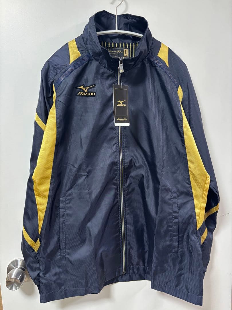 Mizuno ネイビー/ゴールド ジャケット Lサイズ
