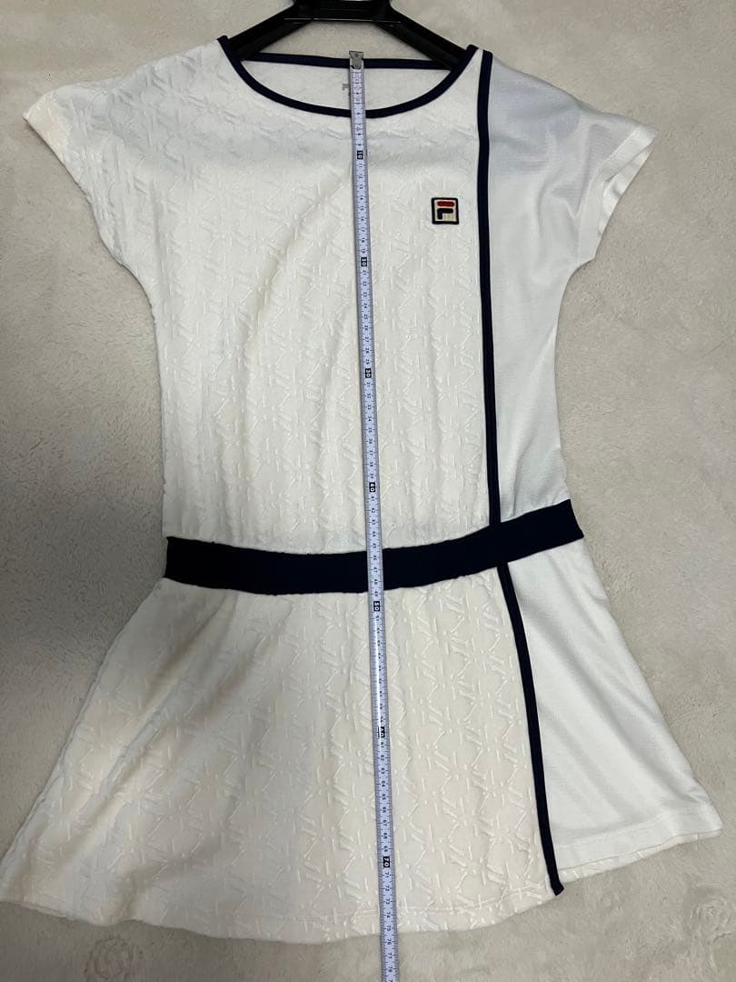 美品☆秋冬用FILAフィラfilaテニスワンピースベロアS