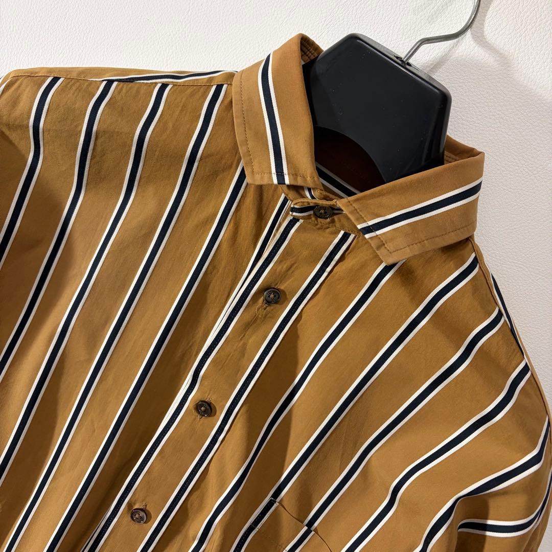 極美品　ティッカ　シャツワンピース　SOMELOS社製　ワイド　ロゴボタン