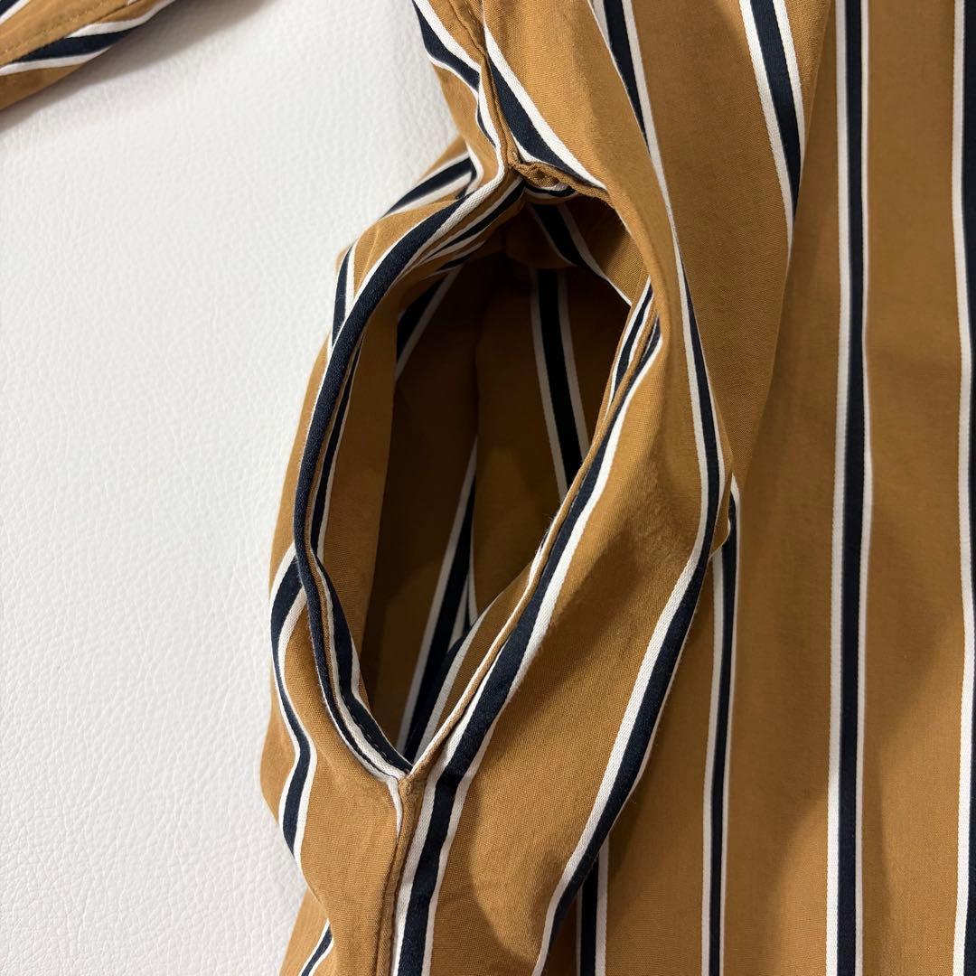 極美品　ティッカ　シャツワンピース　SOMELOS社製　ワイド　ロゴボタン
