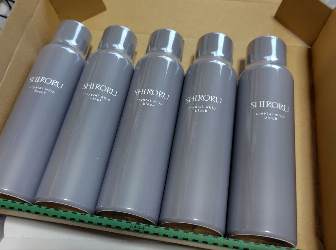 SHIRORU クリスタルホイップ ブラック 120g 5本