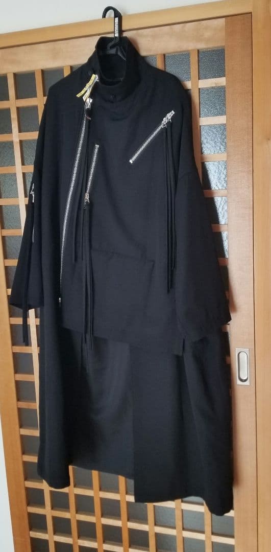 yohji yamamoto pour homme ジッパー付きロングコート