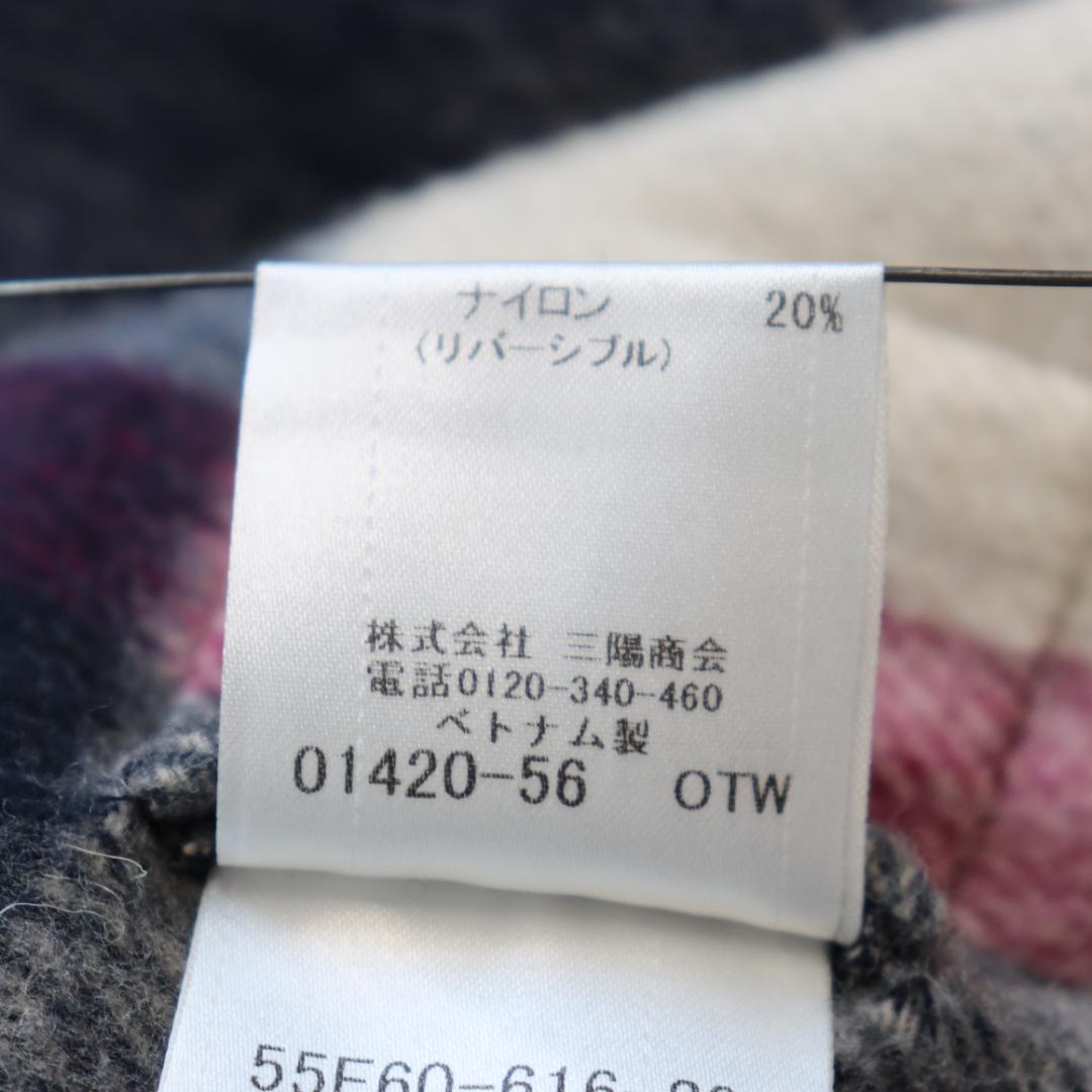 リバーシブル✨ブルーレーベルクレストブリッジ✨ケープ　ポンチョ　チェック