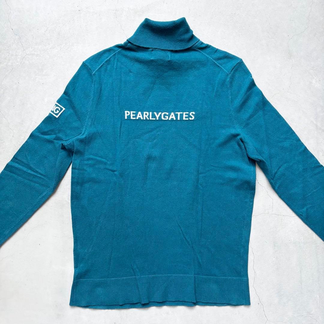 PEARLEY GATES パーリーゲイツ 長袖 ロゴ タートルネックセーター