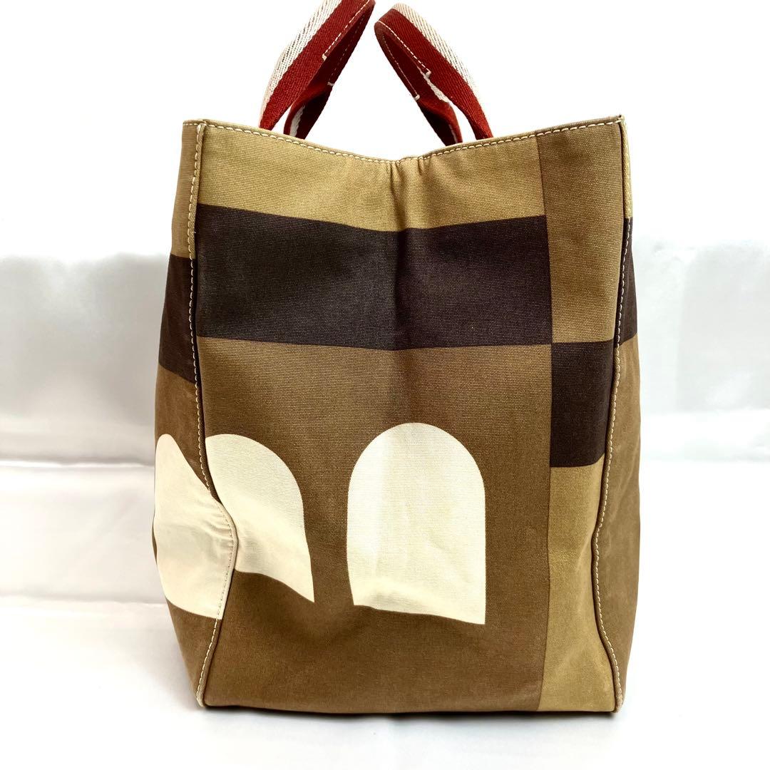 【美品】BALLY トートバッグ　ミニボストン　Bロゴ　トレスポ　大容量