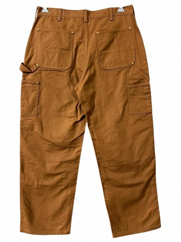 専用　ヒューストン ブラウンダック ワイド ダブルニー ペインター パンツ L