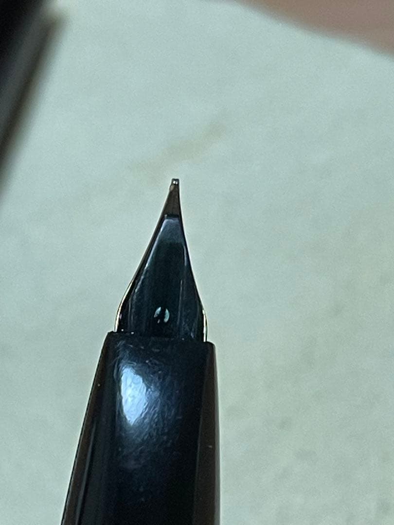 《訳あり・美品・希少》プラチナ万年筆 18K 細軟 ショート軸【カートリッジ付】