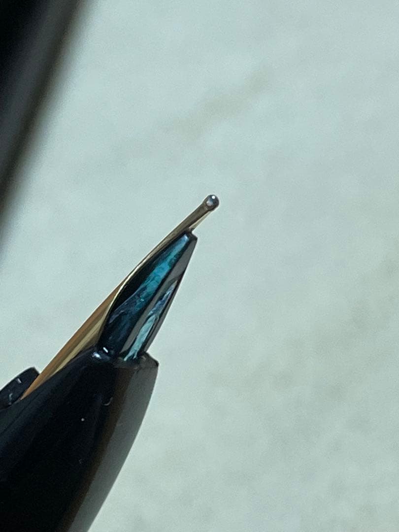 《訳あり・美品・希少》プラチナ万年筆 18K 細軟 ショート軸【カートリッジ付】