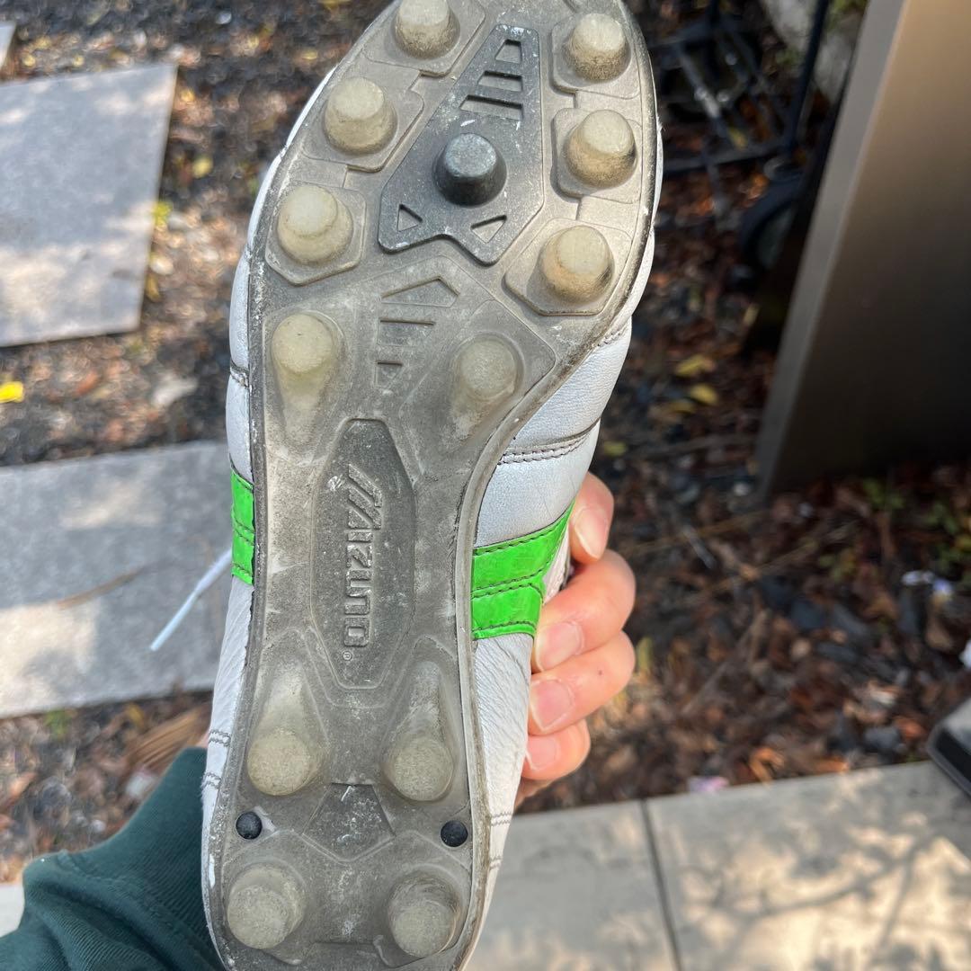 Mizuno Morelia ホワイト/グリーン サッカーシューズ