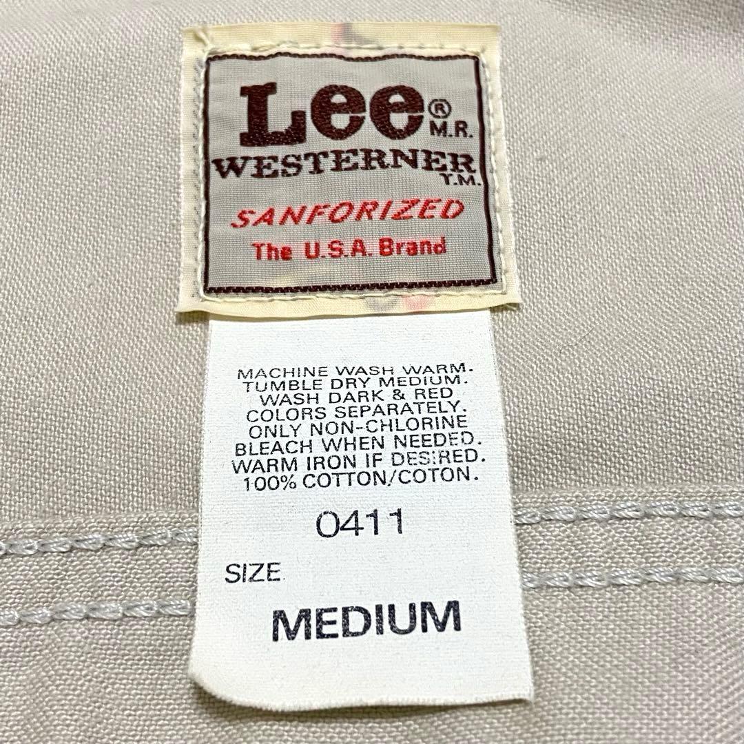 90s Lee ウエスターナー コットンサテン 0411 復刻 日本製 M
