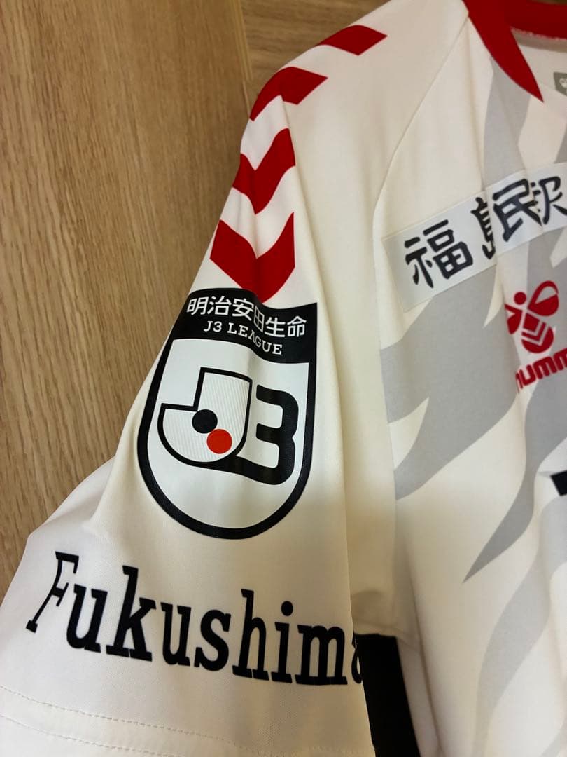 福島ユナイテッドFC 背番号4 堂鼻　アウェイユニフォームセット　タペストリー