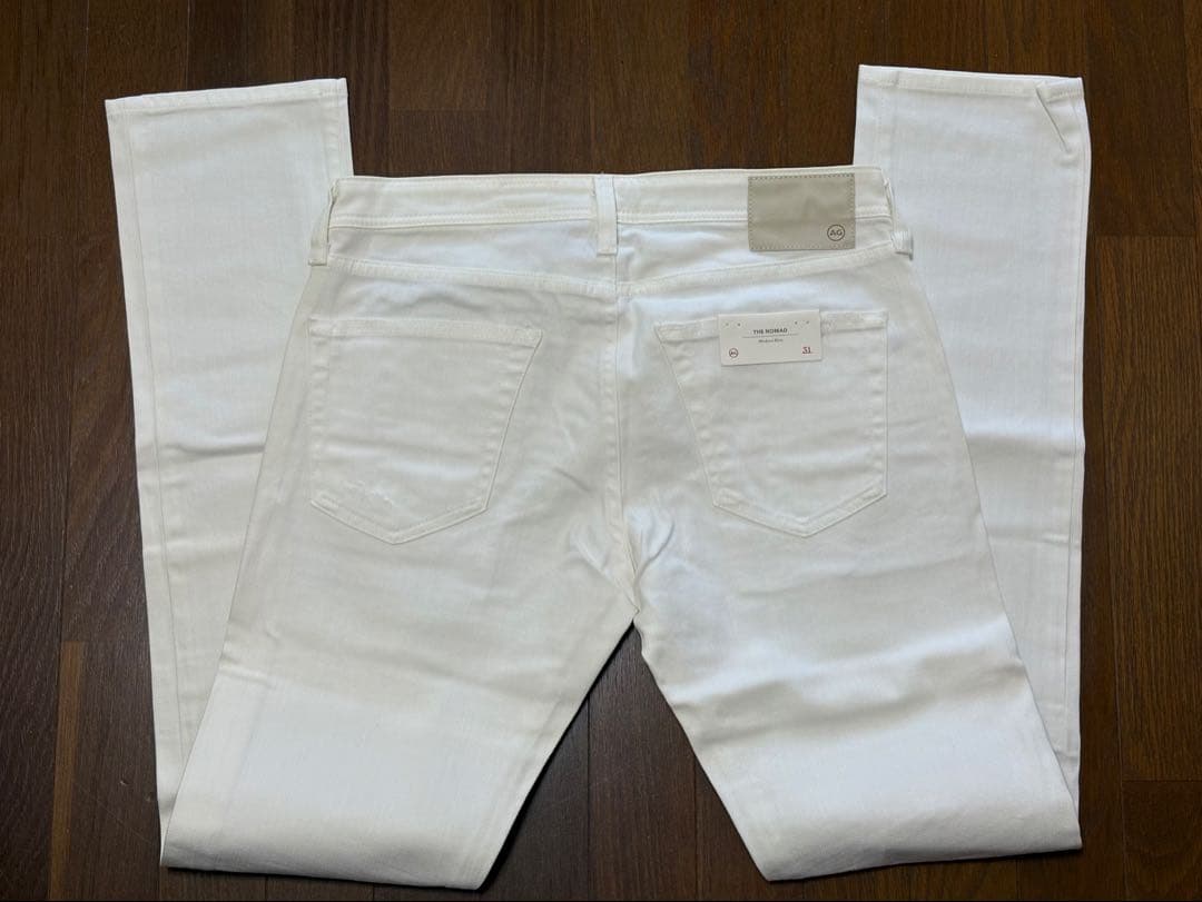 【未使用】31 AGジーンズ AG JEANS ホワイト　ダメージ加工