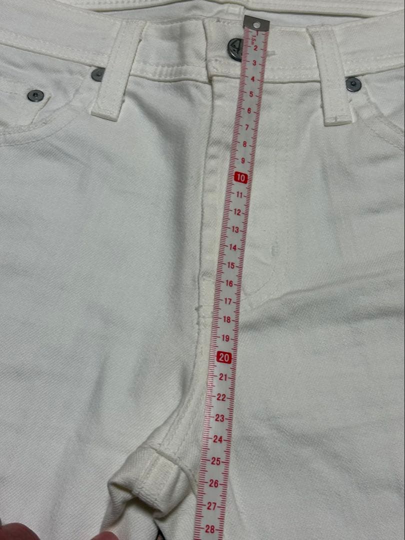 【未使用】31 AGジーンズ AG JEANS ホワイト　ダメージ加工