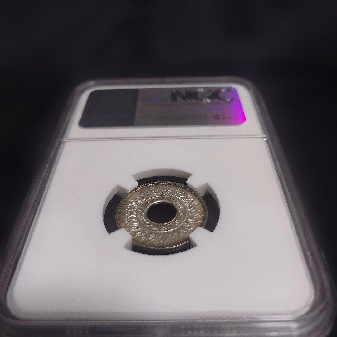 【NGC MS65】タイ王国 1941年 10サタン 銀貨 高鑑定 美品 古銭