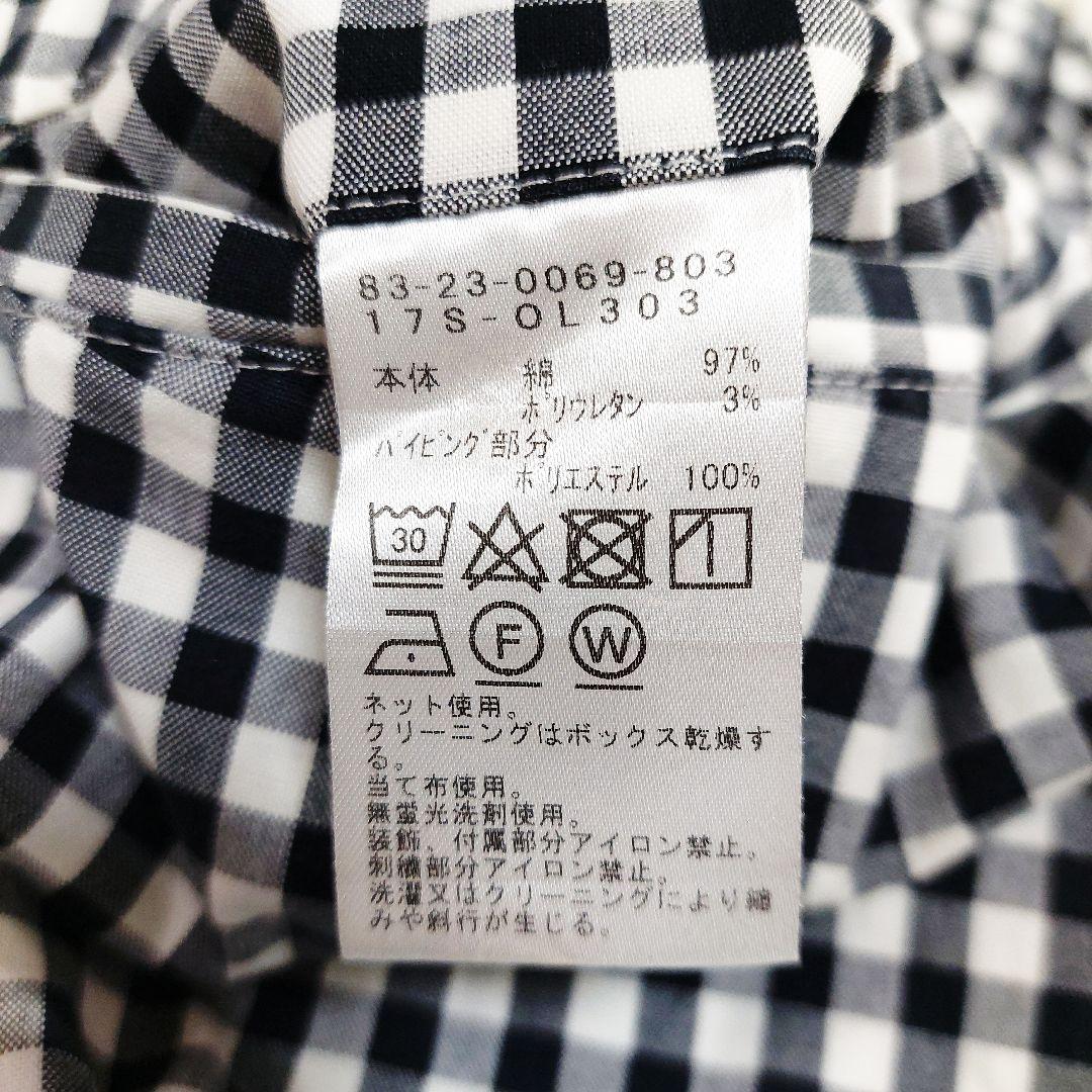 美品 BEAMS GOLF 洗える コットン ギンガムチェック ゴルフ パンツ