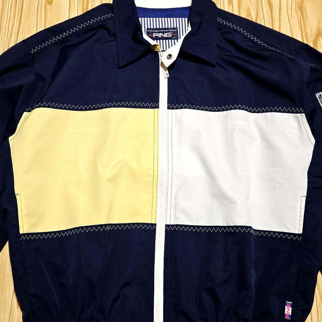 レトロ　オールド　PING GOLF ナイロンジャケット　スイングトップ　M