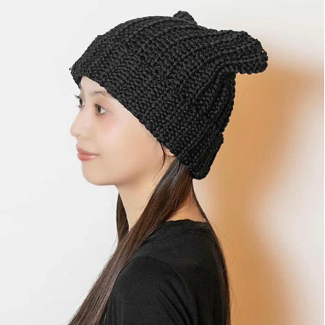 大人気　CA4LA ネコ耳ニット帽　24S/S
