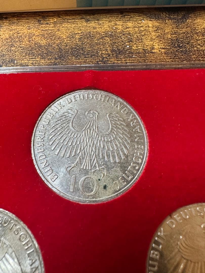 ミュンヘンオリンピック記念 10マルク銀貨5枚セット