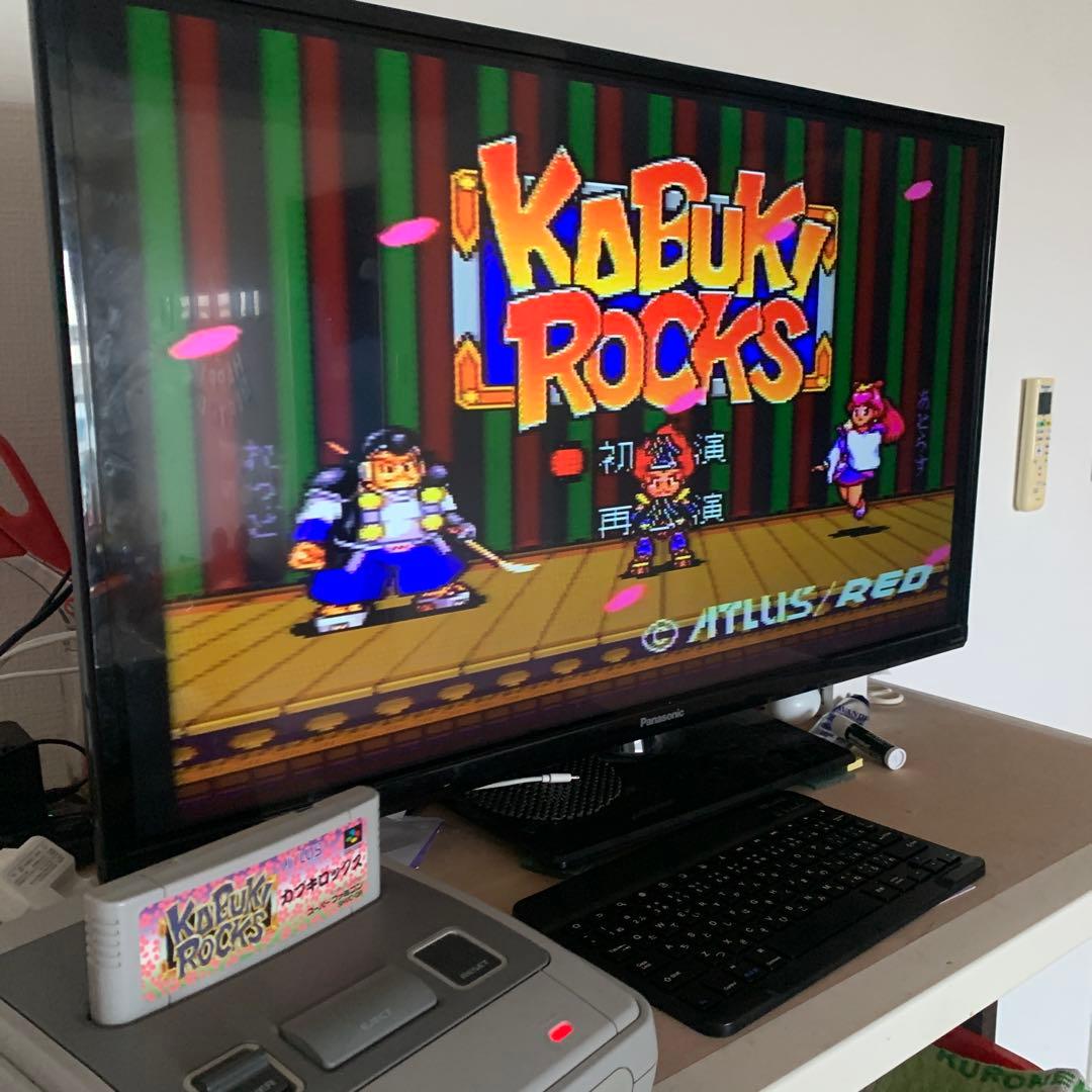 r*i様 【起動確認済み】【美品】カブキロックス　 スーパーファミコン