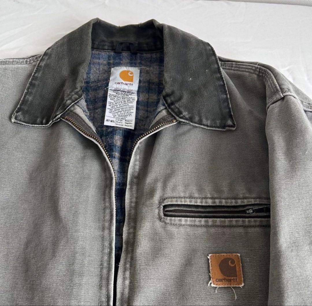 野村訓市 Carhartt デトロイトジャケット USA製 グレー　J97MTL