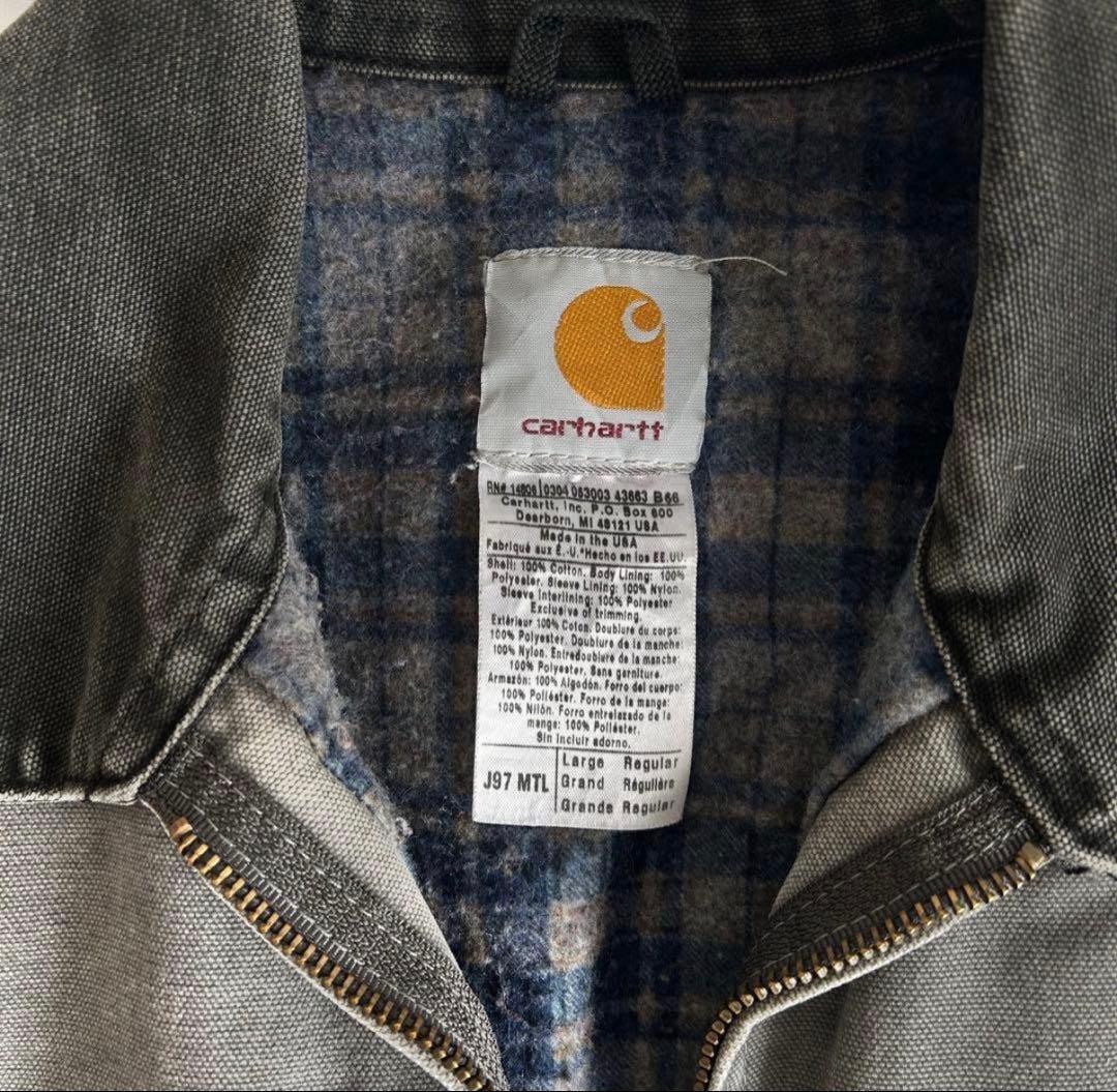 野村訓市 Carhartt デトロイトジャケット USA製 グレー　J97MTL