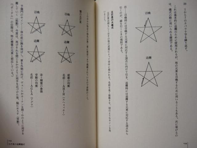 黄金の夜明け魔法大系 4　召喚魔術　初版　帯付き
