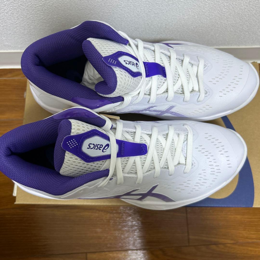 ASICS GEL-COURT ホワイト/パープル シューズ