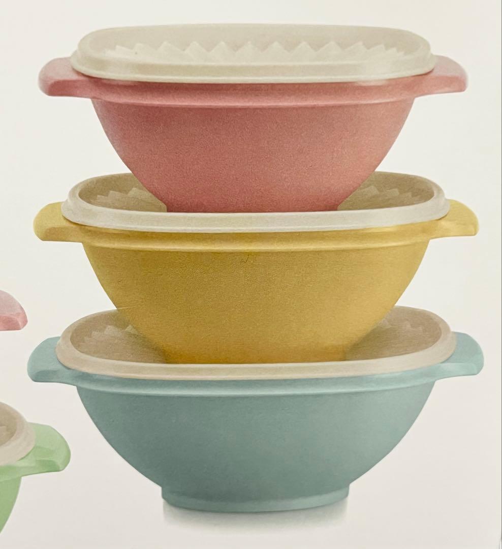 ③未使用・未開封品 タッパーウェア ヘリテージ ボウル6点セット