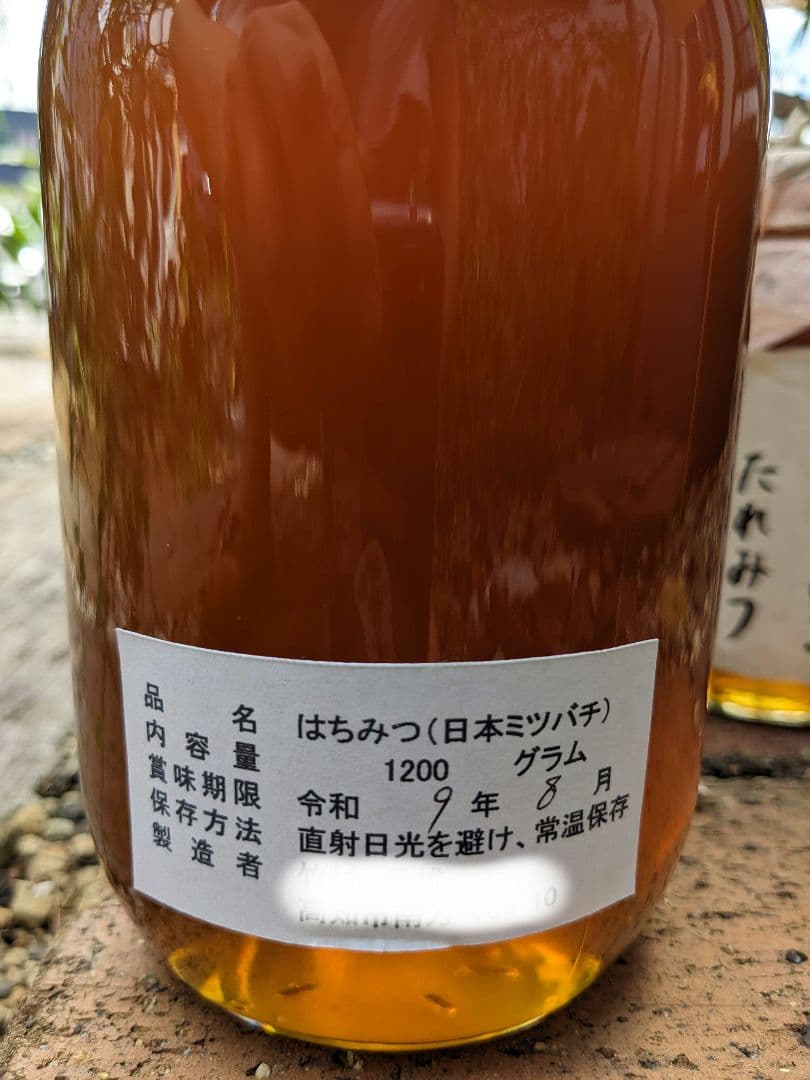 日本ミツバチ 蜂蜜 令和7年度 採れたて　たれ蜜　2年もの1200g 非加熱