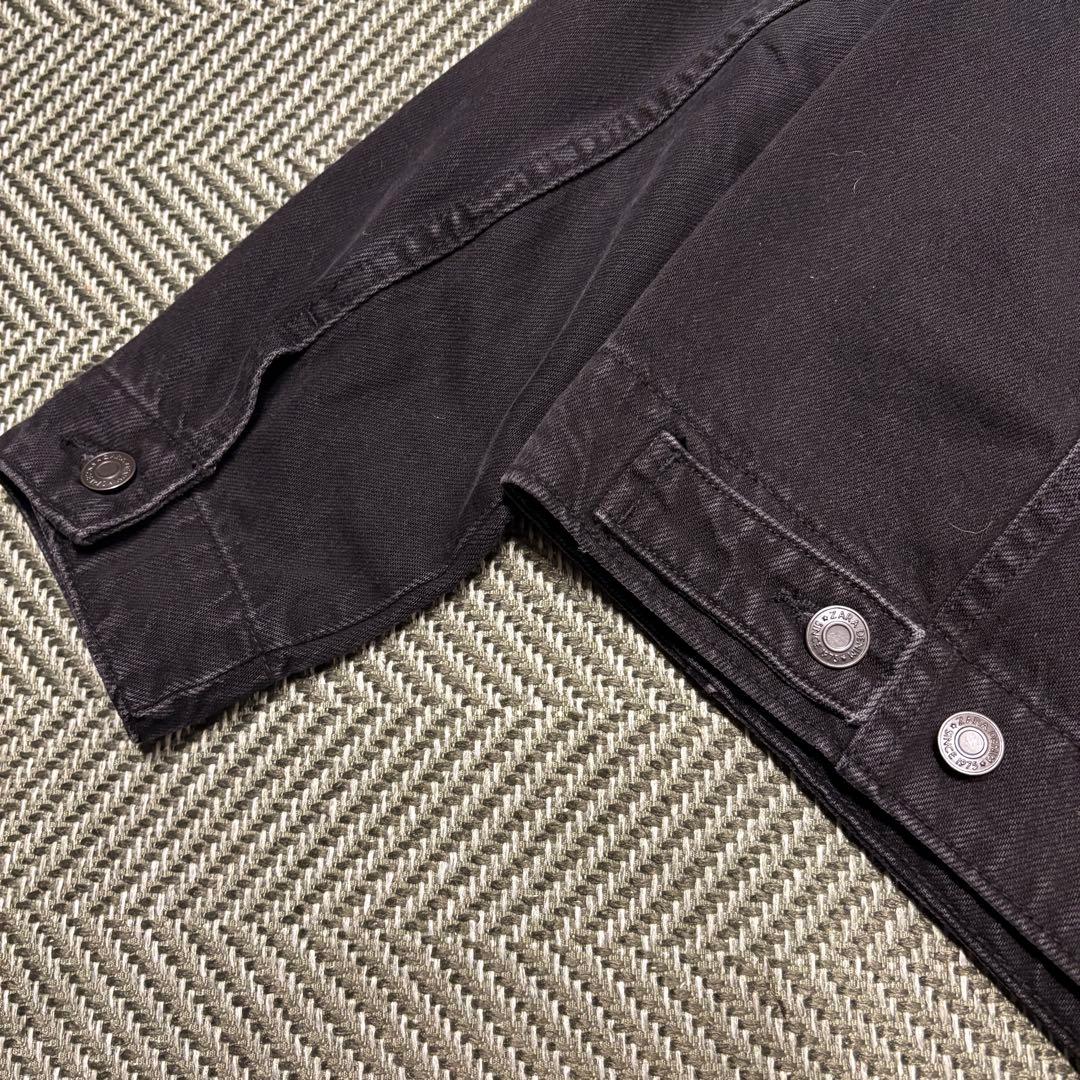 ZARA ベーシックデニムジャケット　ブラック