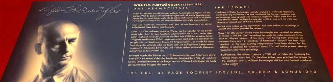 WILHELM FURTWÄNGLER DAS VERMÄCHTNI