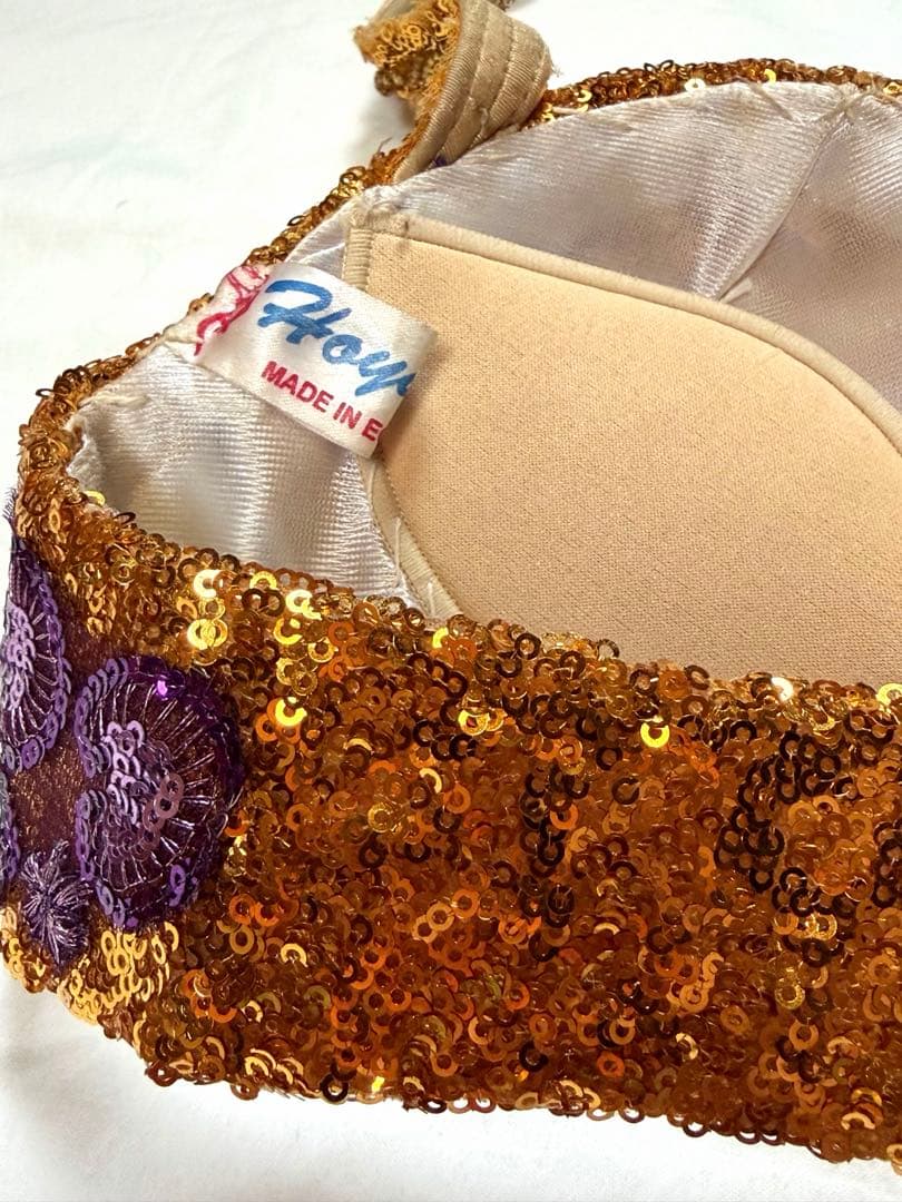 【Hoyda】エジプト製　ベリーダンス　本格衣装　ゴールド　ゴージャス　華やか