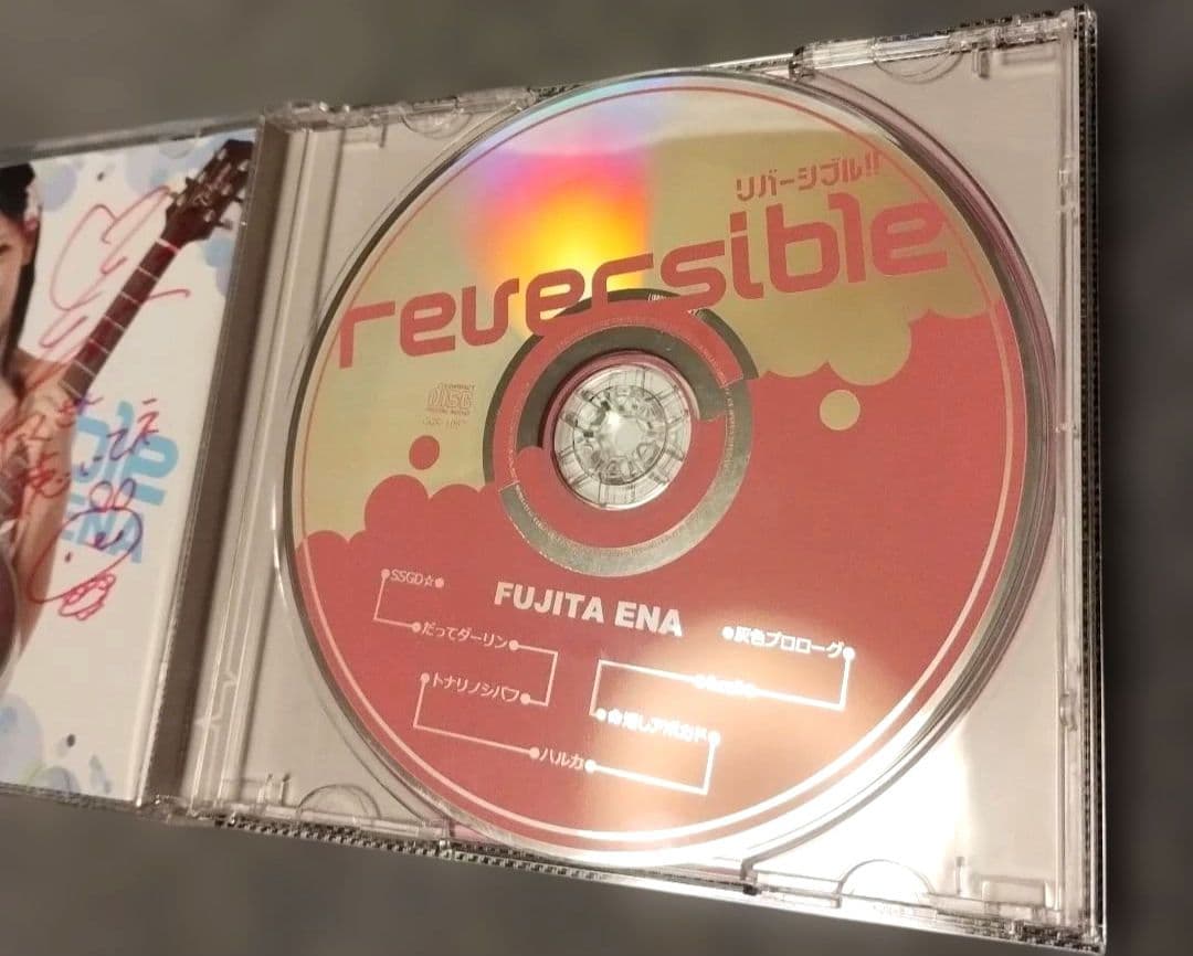 【チェキ+サイン入り‼】 藤田恵名 リバーシブル CD